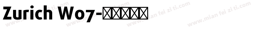 Zurich W07字体转换